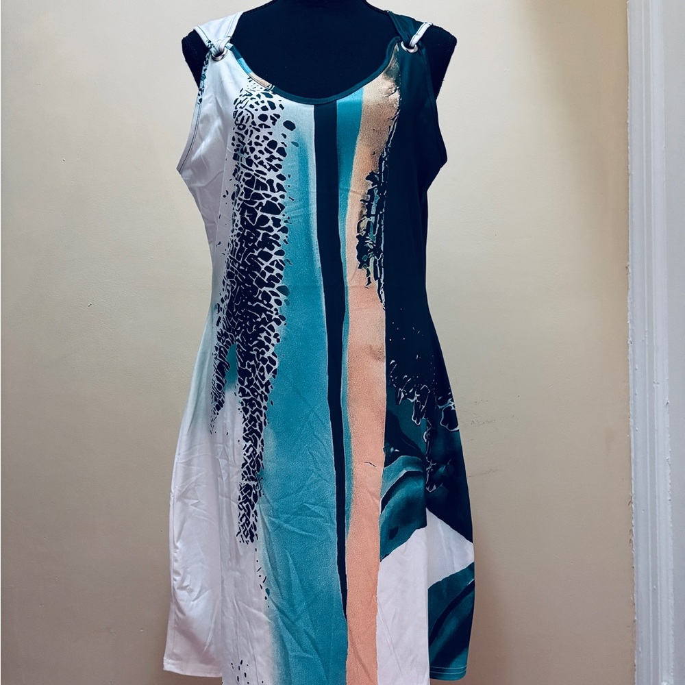 Elegant Multicolor Midi Dress